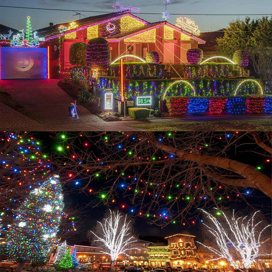 WATERGLIDE 1000 LED Outdoor String Lights 328ft – Waterproof Patio, Pergola & Garden Decor with 8 Modes