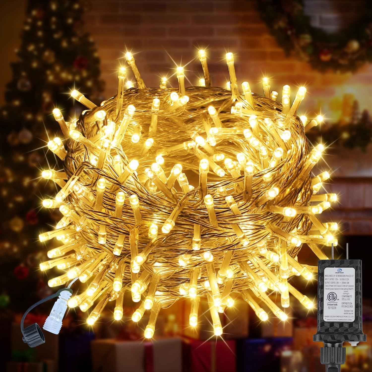 Holiday Gift for Mom and Women, Warm White Twinkle String Lights for Bedroom and Patio Ambiance