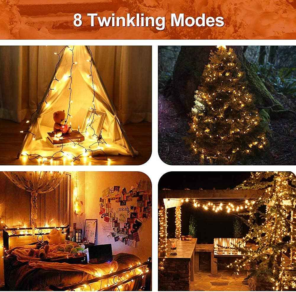 MASHANG Battery String Lights – Cozy Bedroom Decor with 8 Modes and Built-In Timer for Living Room Ambiance