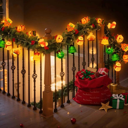 LOLStar Christmas String Lights – Cozy Living Room and Mantel Decor, 9.8FT 20 LED Battery Fairy Lights with Warm White Glow