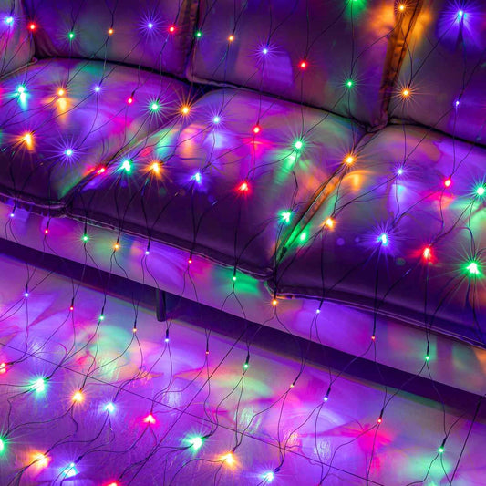 AWQ 30V Low Voltage Net Mesh Lights 200 LED UL 588 Certified for Kids Room, Nursery and Pet Safe Holiday Decor