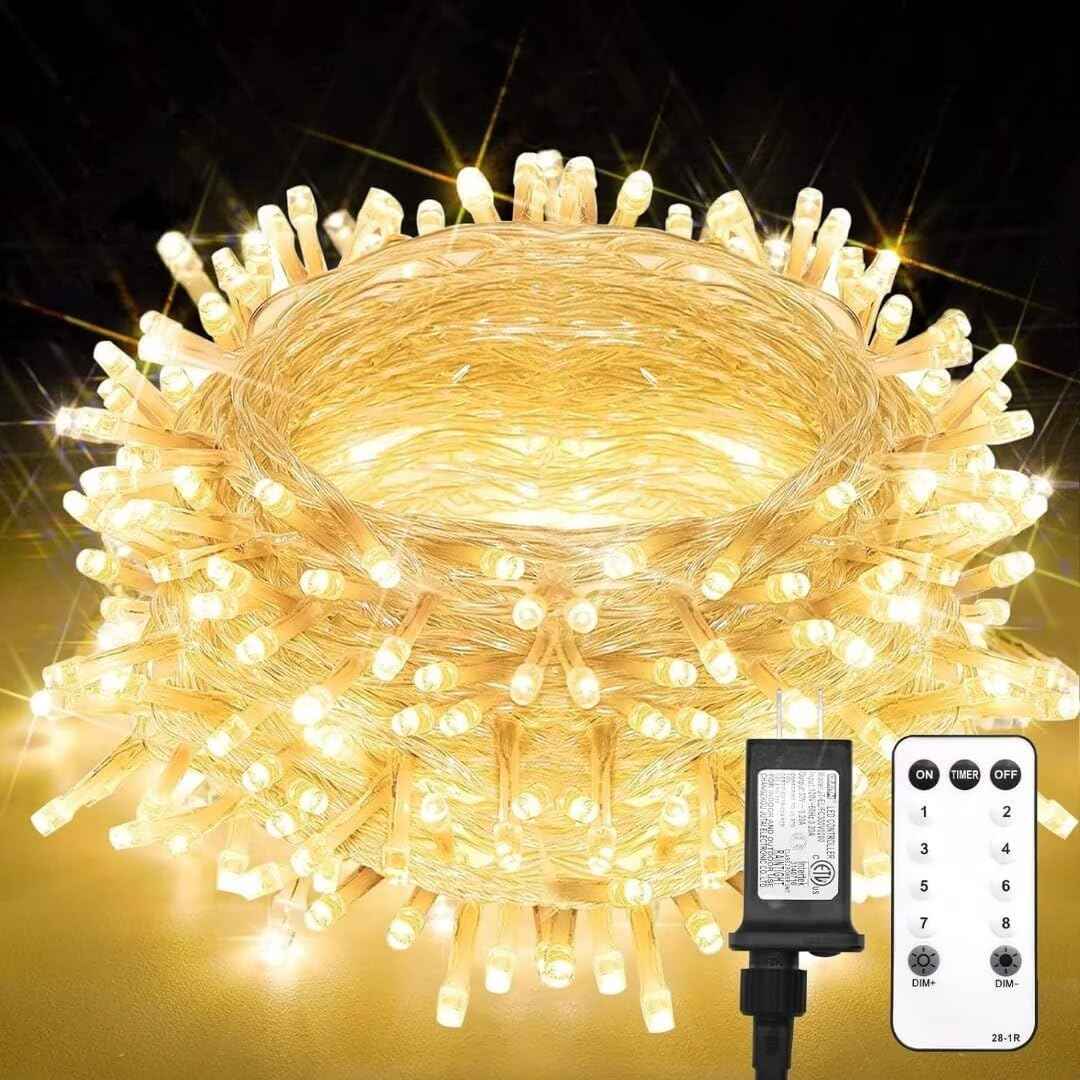 suddus Fairy Lights with Remote – Thoughtful Birthday Gift for Her, Cozy Bedroom String Lights 33ft 100 LED Warm White