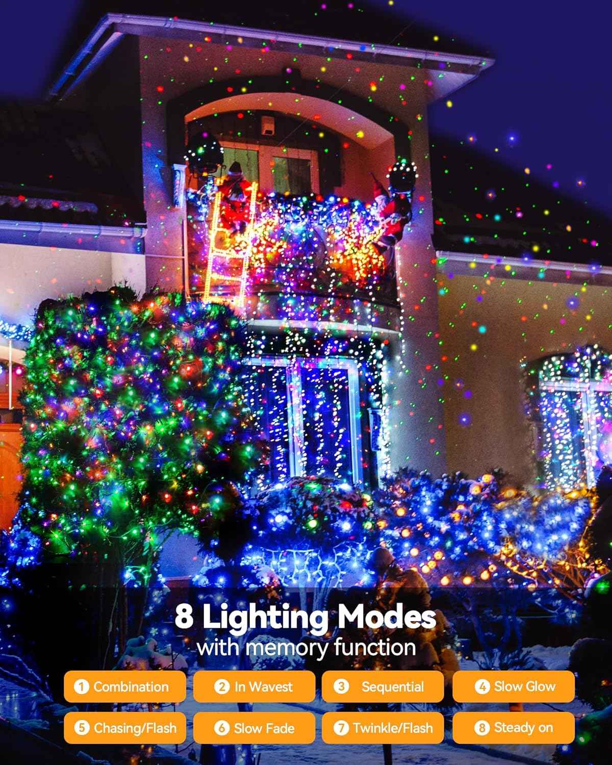 Blingstar 100 LED Fairy String Lights 33 Ft – Thoughtful Birthday and Housewarming Gift for Her, Multicolor Twinkle Lights with Timer