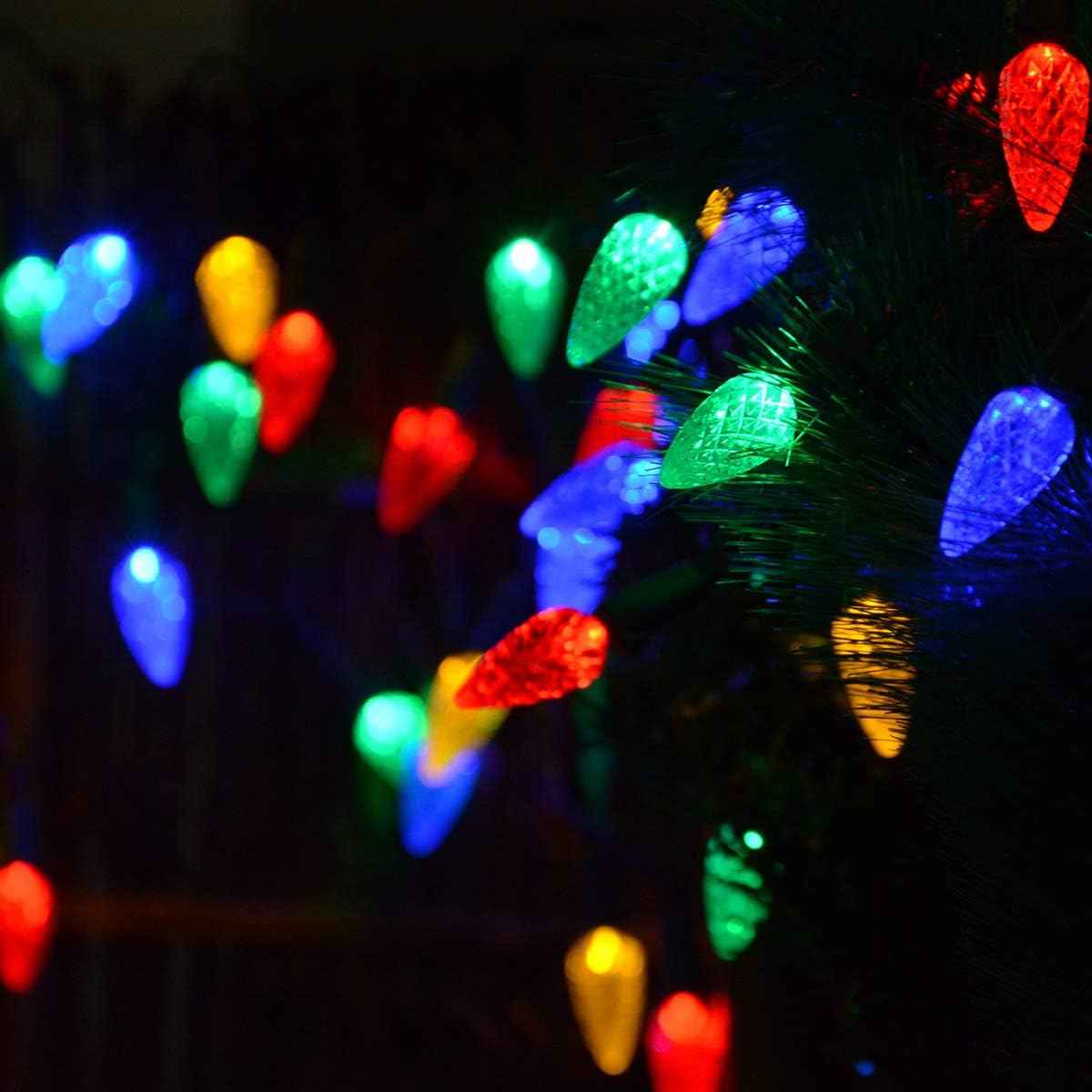 Solar Charm C6 Strawberry Lights – Thoughtful Birthday Gift for Mom, 2-Pack Solar String Lights for Her Garden or Patio