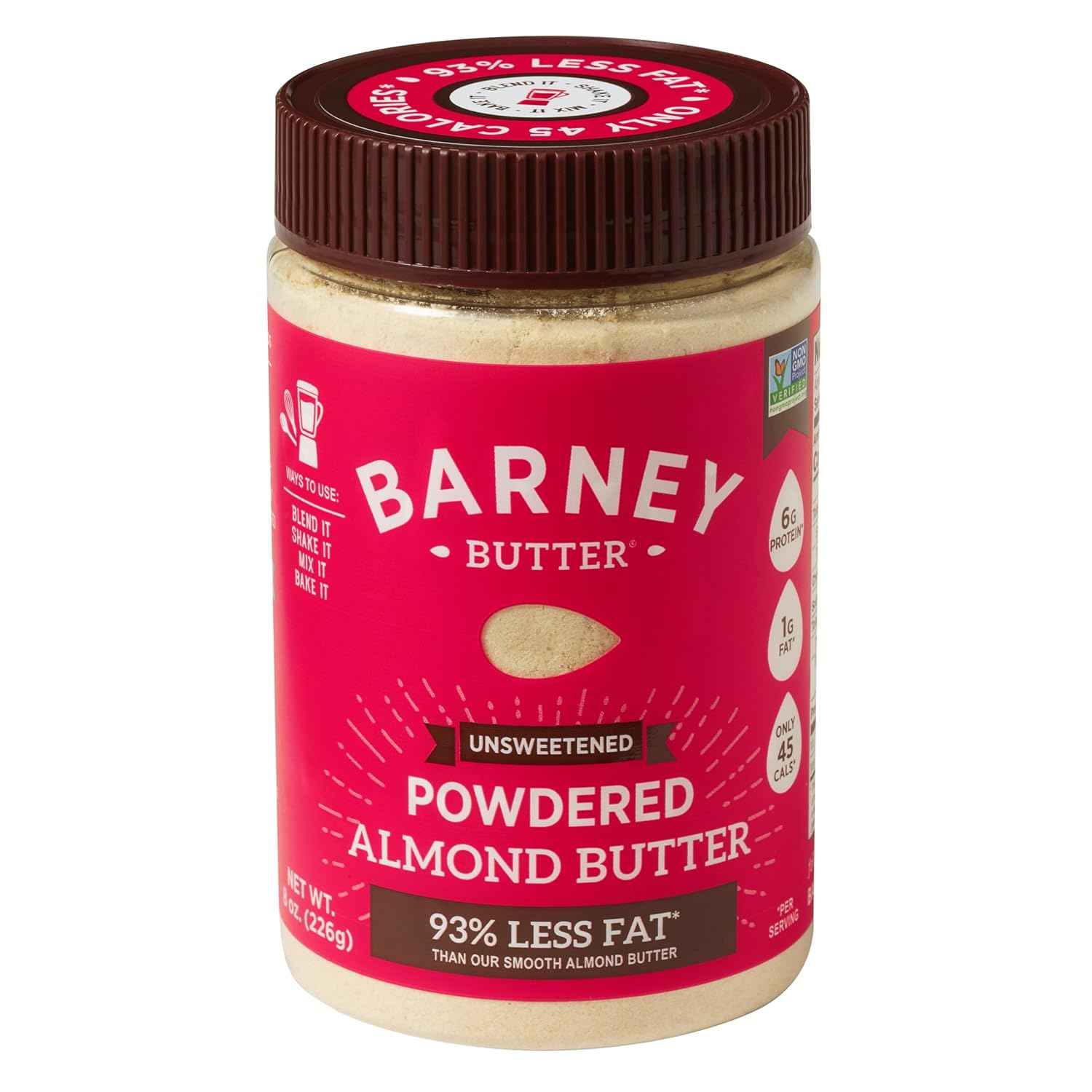 Barney Butter Powdered Almond Butter – Thoughtful Clean-Eating Gift, Keto-Friendly Holiday Jar