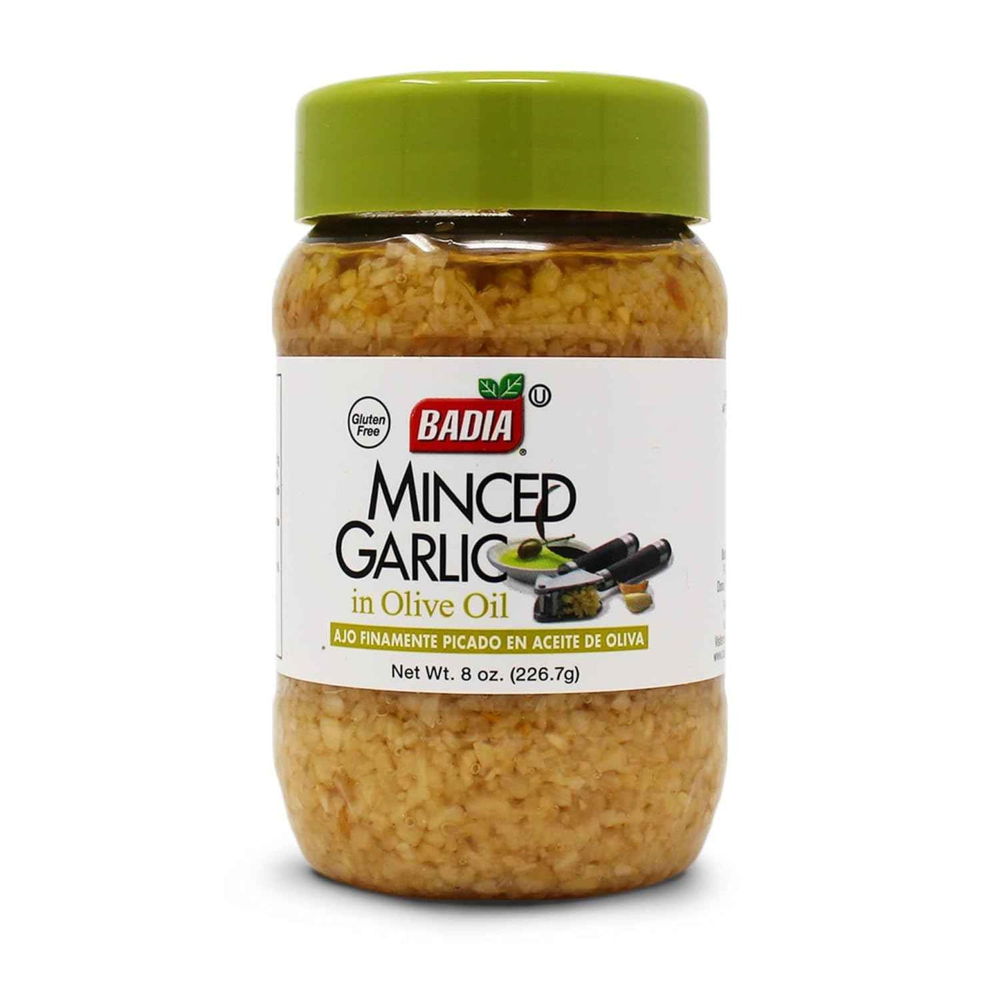 Badia Pre-Minced Garlic in Olive Oil – Ready-to-Spoon Aromatic for Quick Stir-Fry Dinners