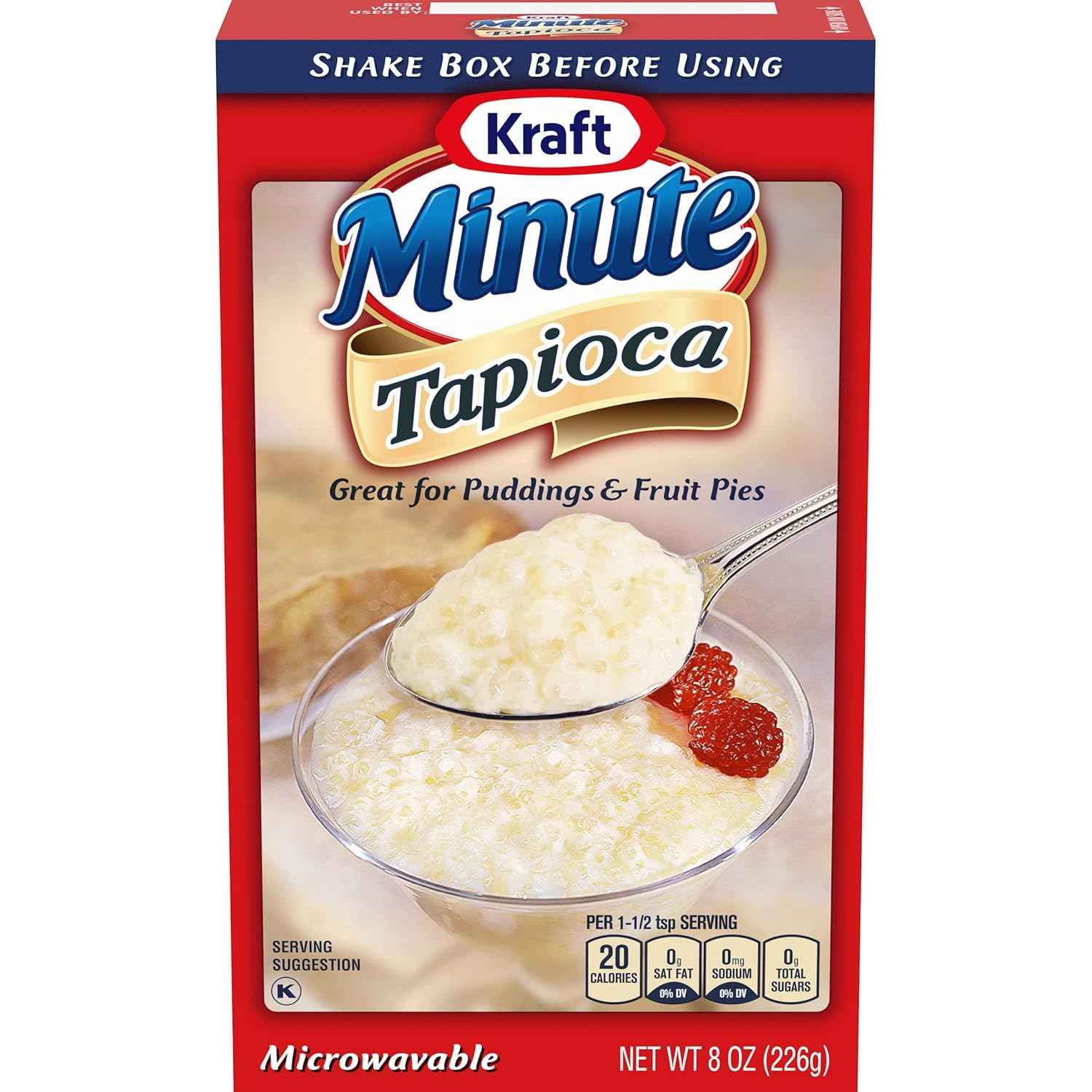 Kraft Minute Tapioca – Family-Friendly Weeknight Pudding for Busy Parents, 8 oz Quick Cook