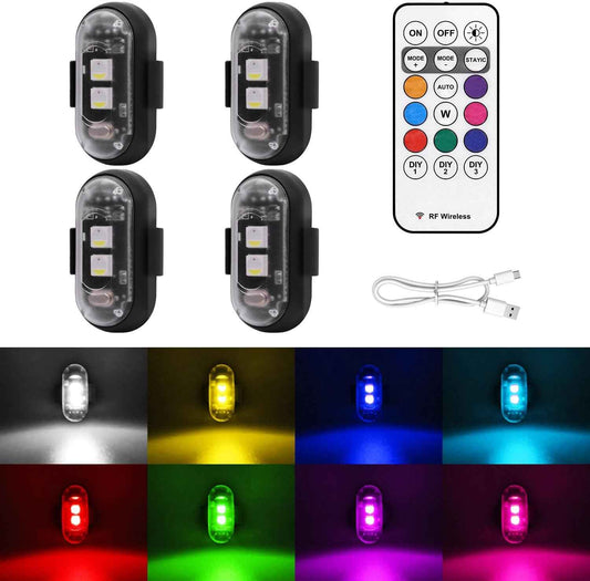 Drone Pilot Gift Set – Wireless Anti-Collision Strobe Lights for RC Hobbyists and Night Flyers