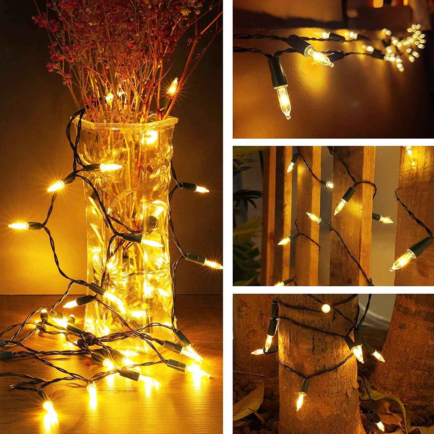 KOUQIYA Battery Operated String Lights 2 Pack – Thoughtful Birthday Gift for Mom, Warm White Twinkle Lights for Her Cozy Corner