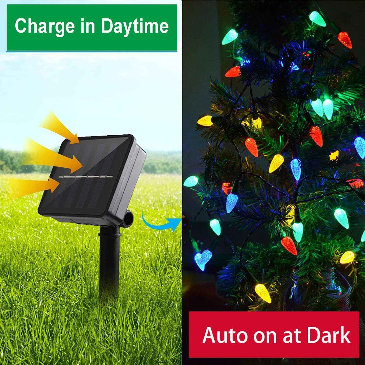 Lumify Solar C6 Strawberry String Lights – Charming 2-Pack Holiday Gift for Mom and Garden-Loving Friends