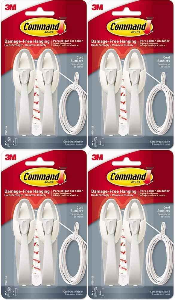 3M Command Cord Bundlers – Living Room Entertainment Center Cable Styling Solution