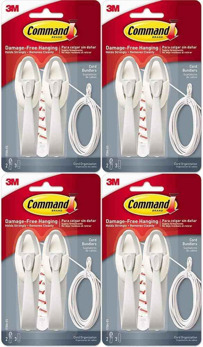 3M Command Cord Bundlers – Living Room Entertainment Center Cable Styling Solution