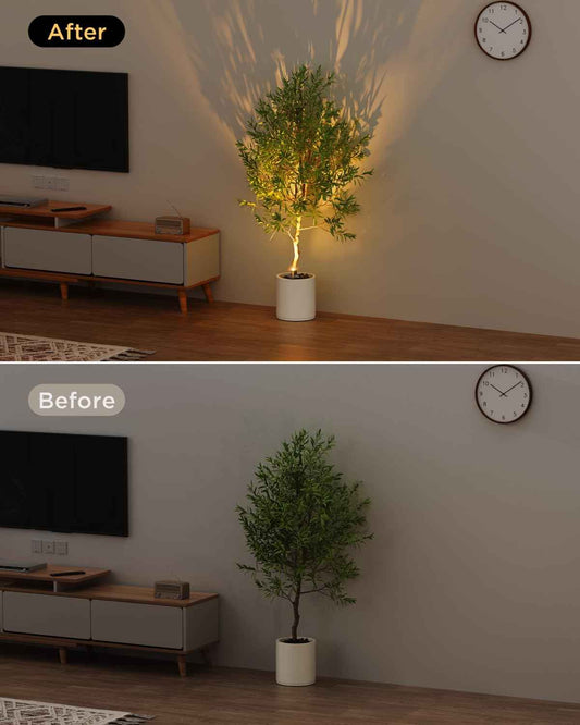 LUXFURNI Spotlight Indoor – Thoughtful Housewarming Gift for Her, Rechargeable Picture Light for Art Lovers