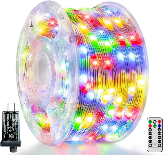 Ollny Kid-Safe Christmas Lights 800LED 262ft 29V Low Voltage UL588 Certified – Flameless Holiday Lighting for Kids Bedroom & Staircase