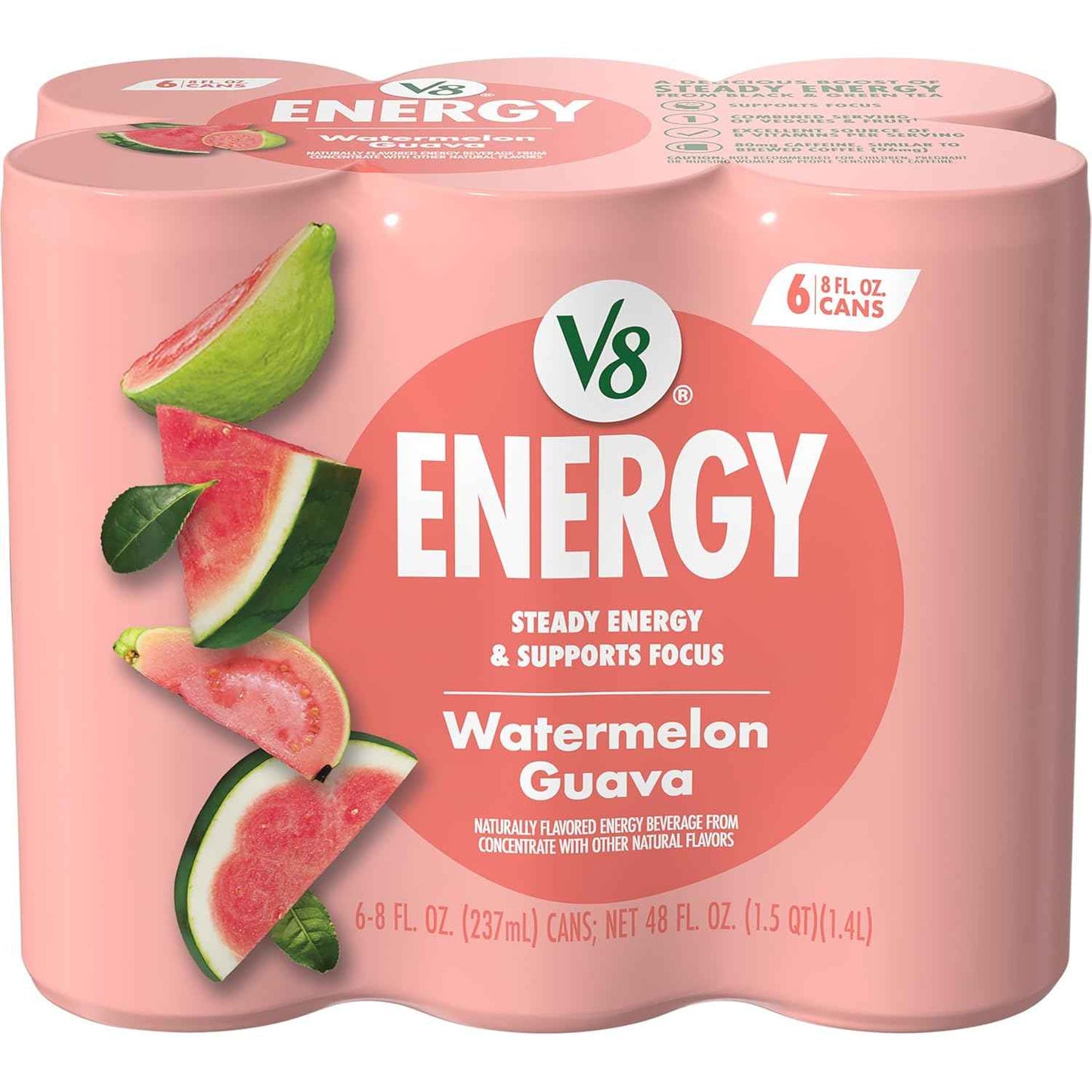 V8 +Energy Lightweight Energy Drink – On the Go Fuel for Runners, Cyclists and Yoga Studio Sessions, Non Carbonated and Gluten Free