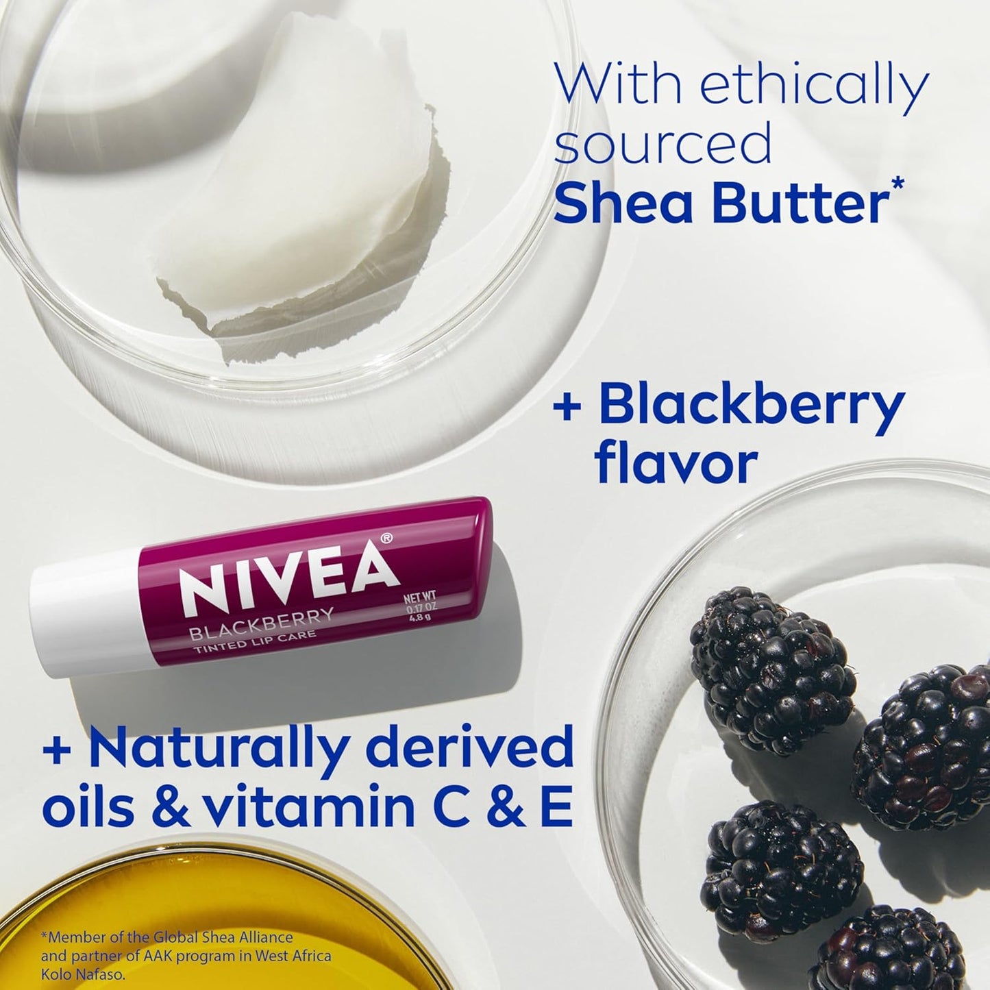 NIVEA_Blackberry_Lip_Care,_Tinted_Lip_Balm_with_Shea_Butter,_Nourishing_Oils_and_Vitamin_C_&_E,_3-in-1_Moisture,_Repair_(for_Dry_Lips)_and_Color,_0.17_Oz_Stick