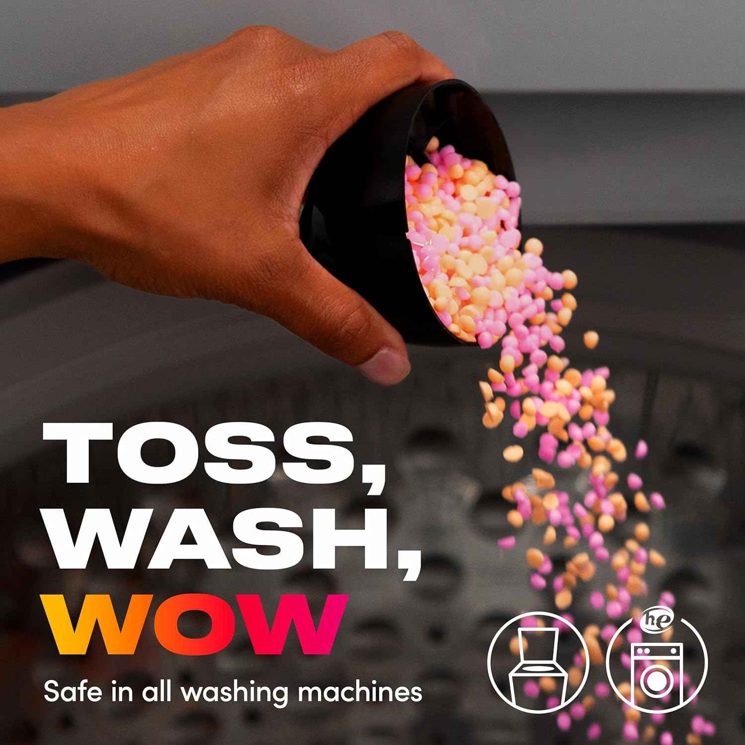Downy Unstopables Fusions Scent Duos Laundry Scent Booster Beads, Sunset and Citrus Scent, 24hr non-stop freshness with 2 in 1 dual scent laundry scent beads