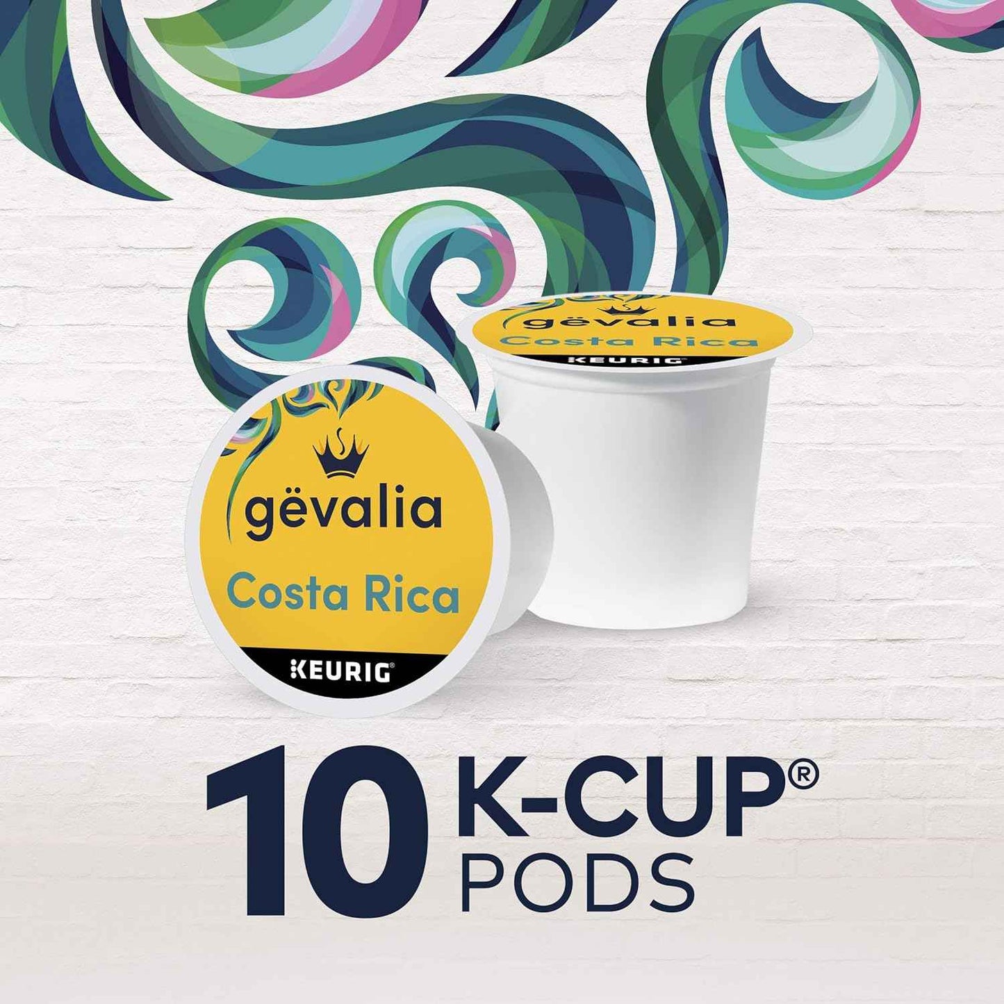 Gevalia Kaffe Special Reserve Costa Rica Medium Roast K-Cup Coffee Pods (10 Pods)