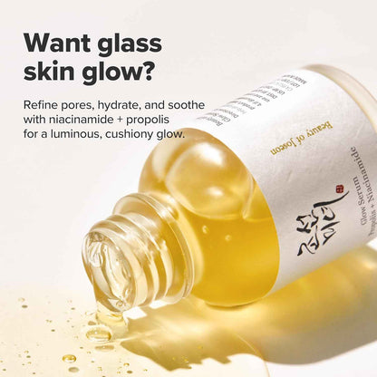 Beauty of Joseon Glow Serum Propolis and Niacinamide Hydrating Facial Soothing Moisturizer for Uneven Skin Tone Korean Skin Care