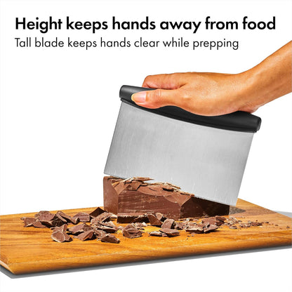 OXO_Good_Grips_Stainless_Steel_Multi-Purpose_Scraper_&_Chopper,_Dough_Cutter_for_Pizza,_Bread_and_Cookie_Dough,_Multi-Purpose_Vegetable_Chopper,_Dishwasher-Safe_Kitchen_Essential