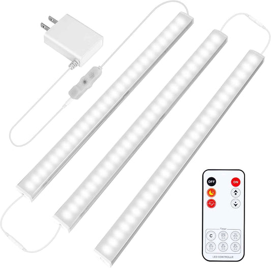 Maylit Under Cabinet LED Lights Plug in – Ultra Thin 0.25 Inch Profile for Modern Kitchen Aesthetic and Cozy Home Ambiance
