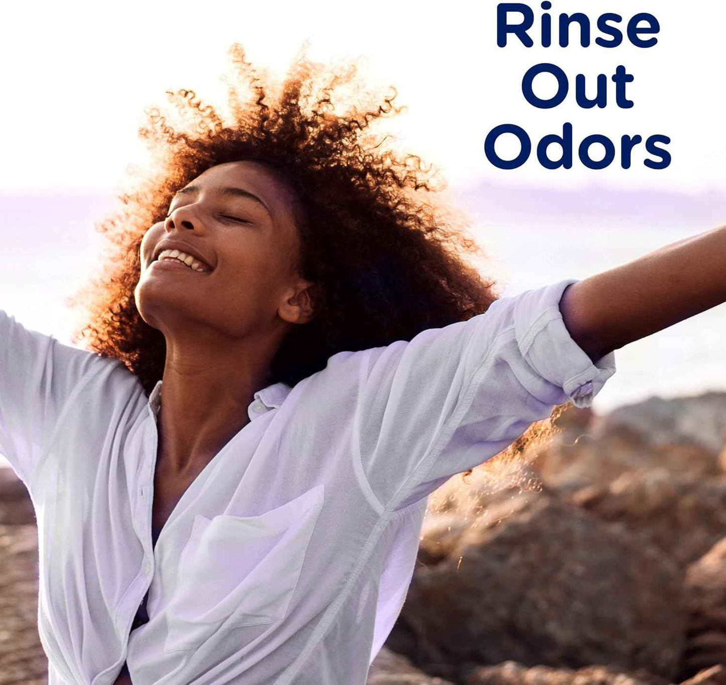 Downy RINSE & REFRESH Laundry Odor Remover and Fabric Softener, Safe on ALL Fabrics, Gentle on Skin, HE Compatible