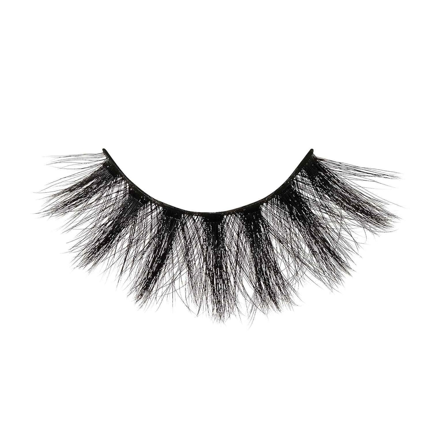 KISS Matte Black, False Eyelashes, 16mm, Includes 1 Pair Of Lash, Easy to Apply, Reusable Lash Clusters