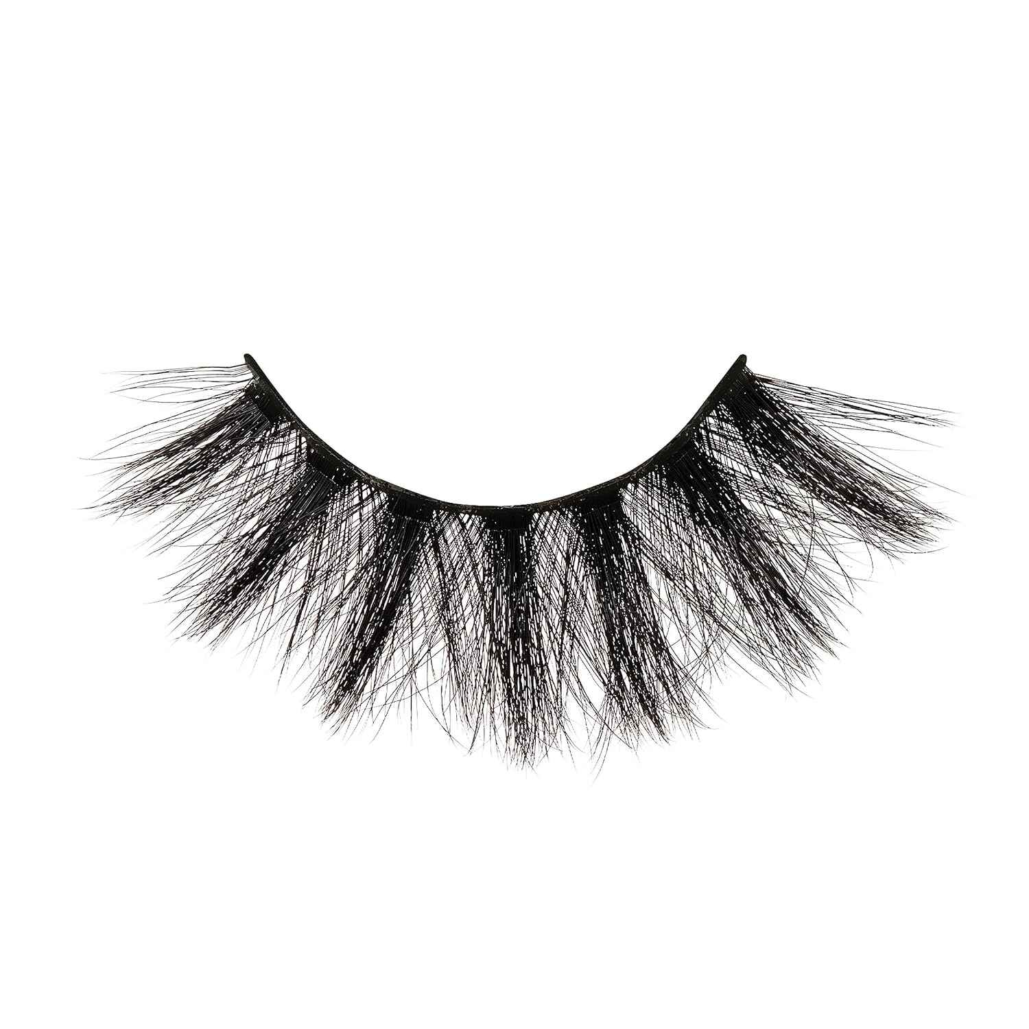 KISS Matte Black, False Eyelashes, 16mm, Includes 1 Pair Of Lash, Easy to Apply, Reusable Lash Clusters