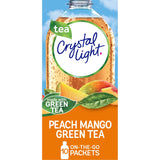 Crystal Light Peach Mango Green Tea Naturally Flavored Powdered Drink Mix, 10 ct On-the-Go-Packets