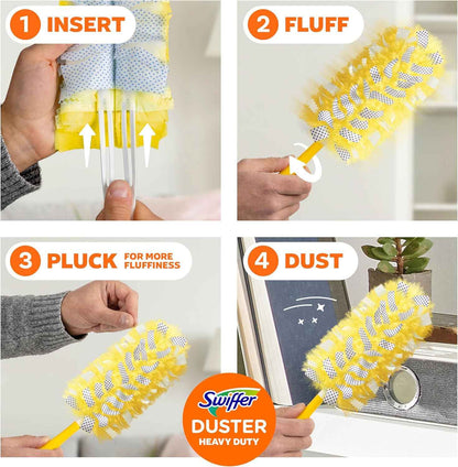 Swiffer Dusters Heavy Duty Multi-Surface Duster Refills for Cleaning, Unscented