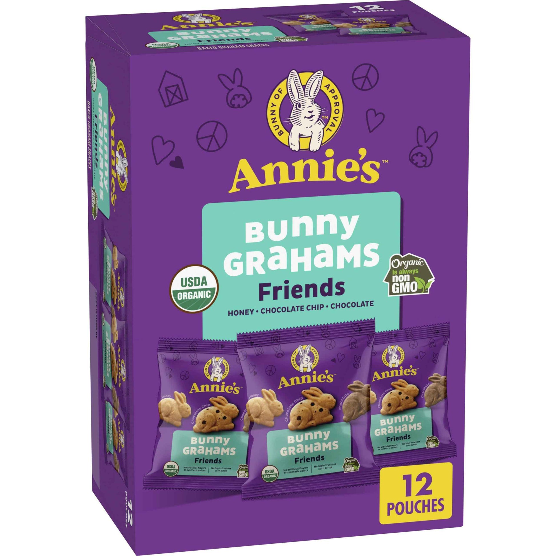 Annie's Organic Bunny Grahams Snacks, Neapolitan, 7.5 oz - Easter Day