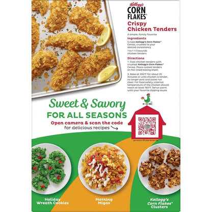 Kellogg's Corn Flakes Breakfast Cereal, Kids Cereal, Family Breakfast, Giant Size, Original