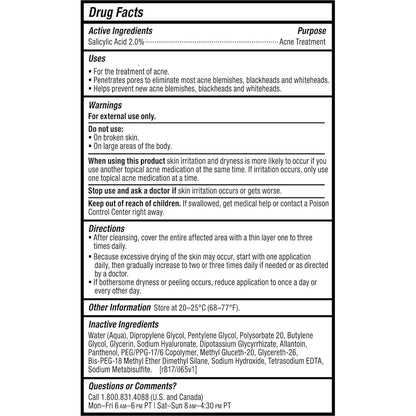 Paula's Choice CLEAR Anti-Redness Exfoliating Solution, 2% Salicylic Acid Liquid Exfoliant for Face, Face Exfoliant for Mild to Severe Acne & Breakouts, Blackheads and Clogged Pores, Fragrance-Free
