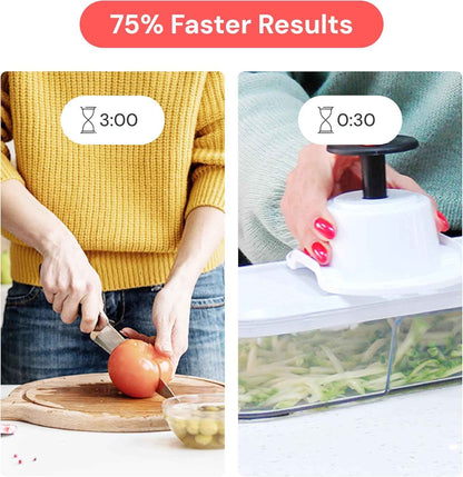 Fullstar Core Vegetable Chopper - Chop and Slice Lid - Food Chopper with Container, Veggie Chopper, Fruit Slicer, Onion Dicer - Meal Prep Essential - Kitchen Gadgets and Gifts