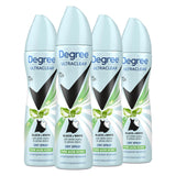 Degree UltraClear Antiperspirant Deodorant Dry Spray 4 pack for 72h Nonstop Sweat Protection For Women Pure Aloe Scent Anti White Marks And Yellow Stains 3.8 Oz
