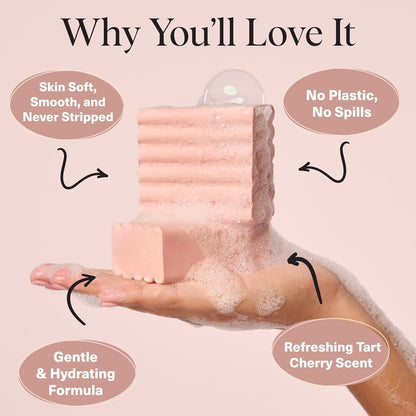 Kitsch_Cleansing_Tart_Cherry_Soap_Bar_with_Refreshing_Scent_-_Eco-Friendly_Body_Wash_Women_Love_-_Cherry_Solid_Bar_Soap_for_Daily_Use_-_Silicone,_Sulfate_and_Paraben_Free,_Made_in_USA_-_4oz