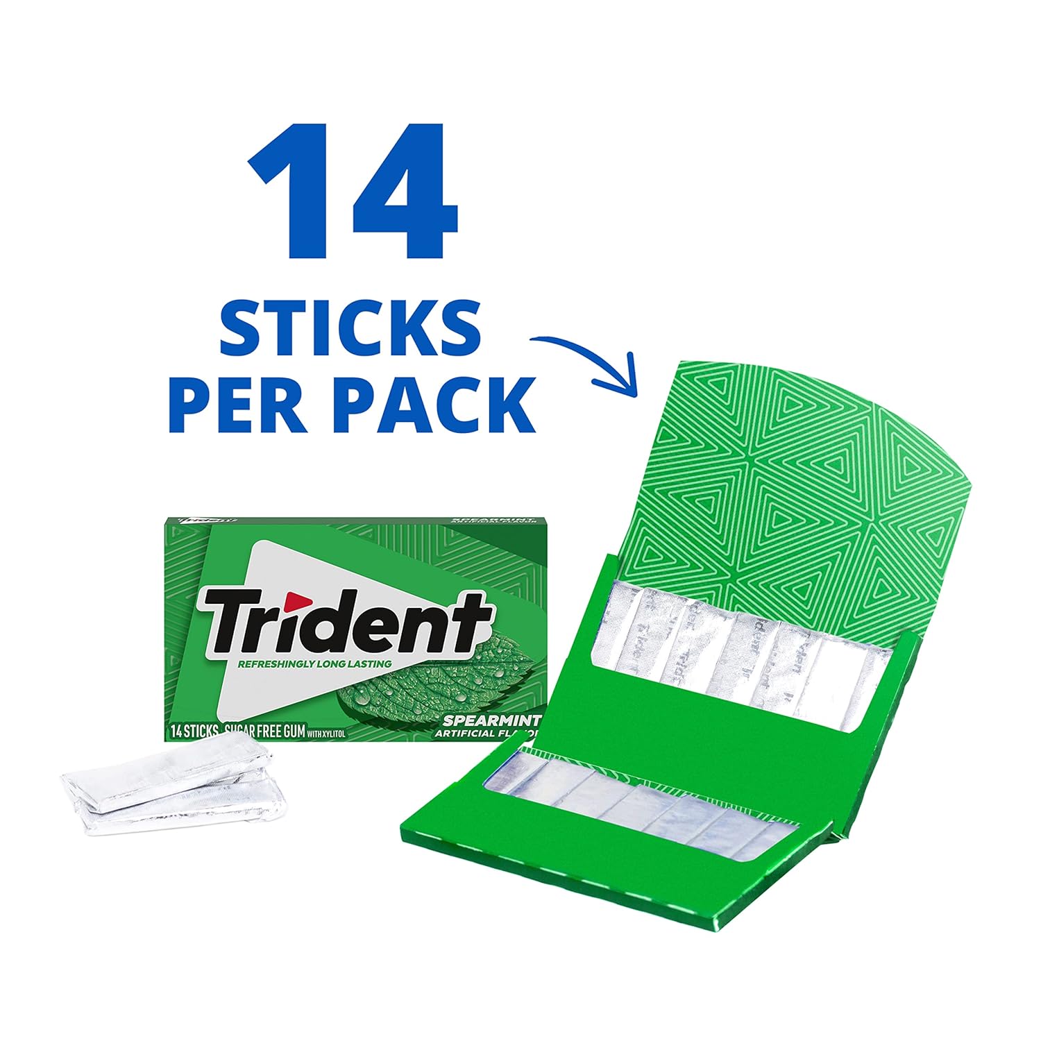 Trident_Spearmint_Sugar-Free_Chewing_Gum,_Bulk,_24_Packs_of_14_Pieces_(336_Total_Pieces)