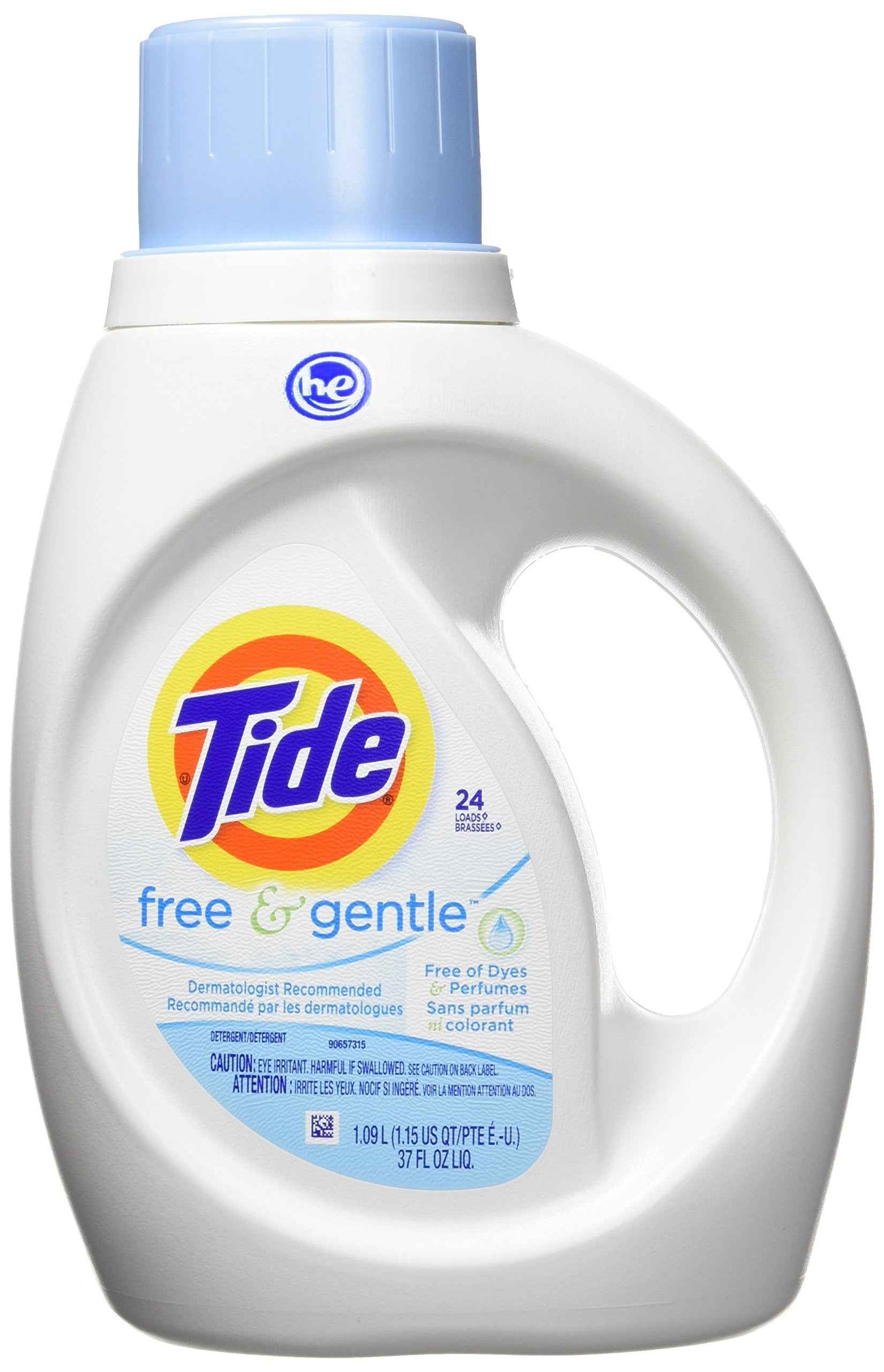Tide Free & Gentle Liquid Laundry Detergent, Tide Laundry Detergent, Clean Laundry Detergent