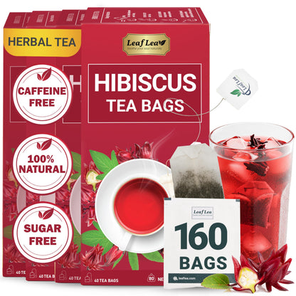 Hibiscus Tea - 160 Tea Bags (Pack of 4)