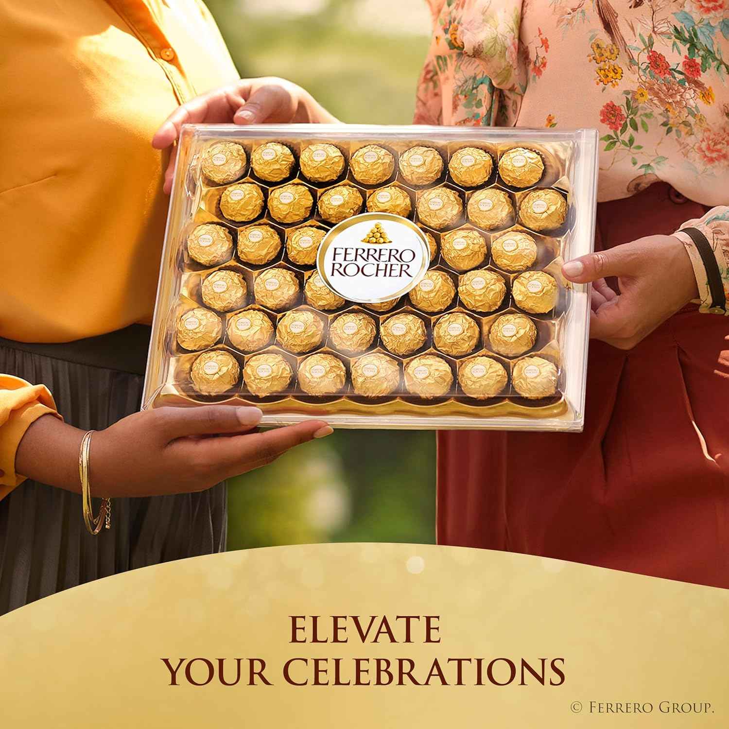 Ferrero Rocher Gourmet Hazelnut Milk Chocolate, 3 Individually Wrapped Chocolates, 1.3 oz