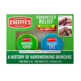 O'Keeffe's Giftbox Including Lip Repair with Cherry and Vitamin E Oil Stick, Working Hands Jar and Healthy Feet Jar, Gift Idea for Moms, Fathers, Caretakers, and More