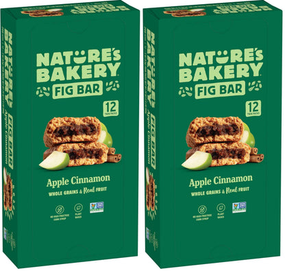 Nature's Bakery Whole Wheat Fig Bars, Real Fruit, Vegan, Non-GMO, Snack bar