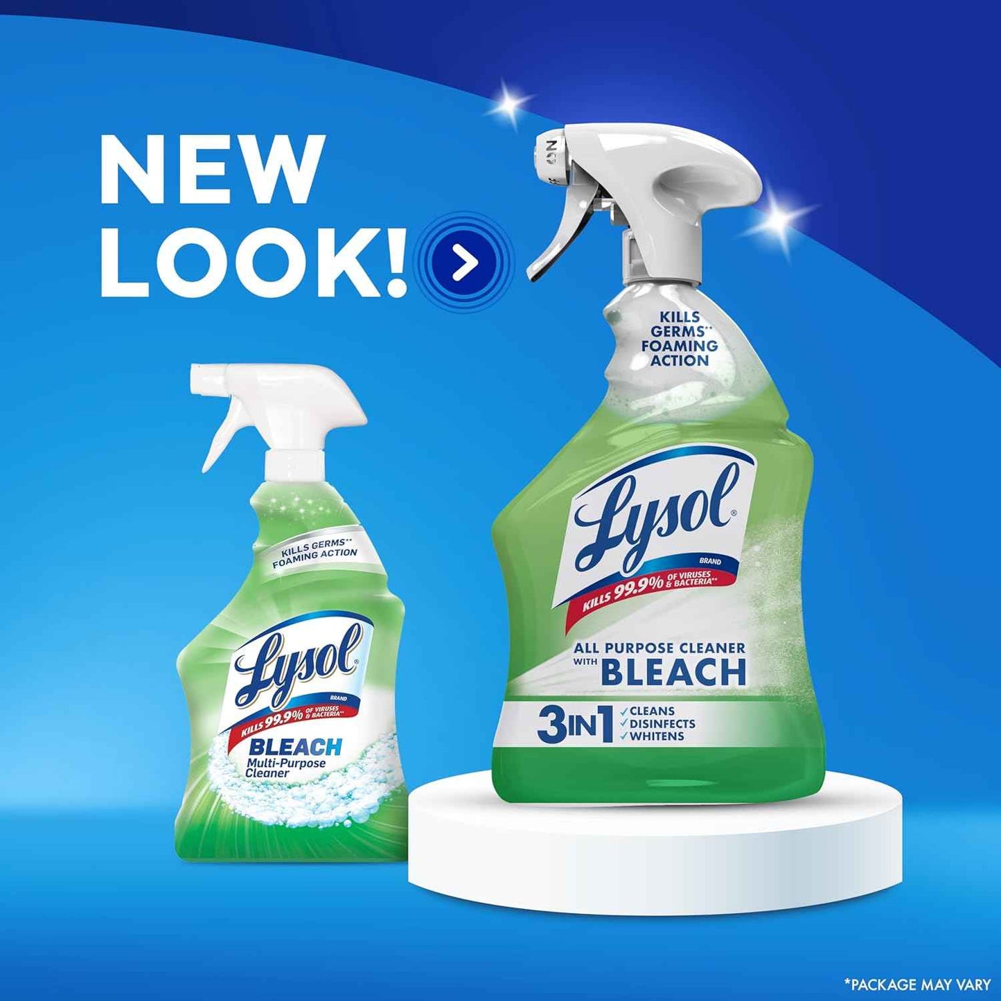 Lysol Multi-Purpose Cleaner Sanitizing and Disinfecting Spray with Bleach, All Purpose Cleaning Spray for Bathrooms and Kitchens, 32oz