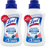 Lysol Disinfectant Laundry Sanitizer & Scent Booster, Laundry Detergent Additive, Color Safe Bleach Alternative, Laundry Odor Eliminator, Kills Bacteria & Viruses, Crisp Linen Scent, 41 Fl Oz Liquid