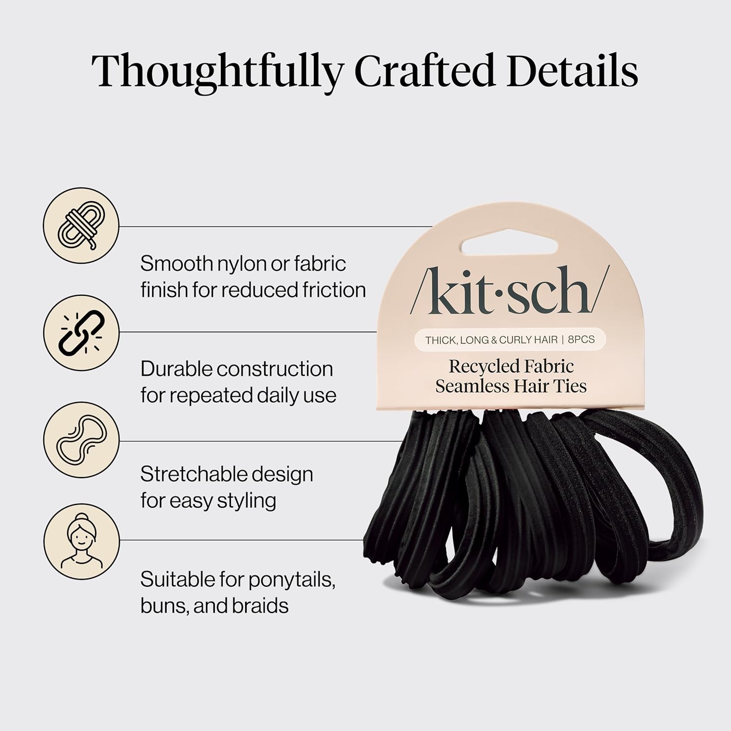 Kitsch_Seamless_Hair_Ties_No_Damage_-_Stretchable_Hair_Bands_for_Strong_All-Day_Hold,_Ponytail_Holders_|_Hair_Accessories_for_Girls_|_Ideal_Gifts_for_Women_-_Black_8_Pcs