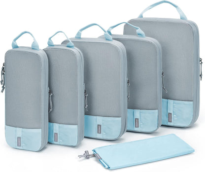 BAGSMART_6_Set_/4_Set/2_Set_Compression_Packing_Cubes_for_Travel,_Lightweight_Luggage_Organizer_Bags,_Durable_Space_Saver_Bags_Travel_Essentials