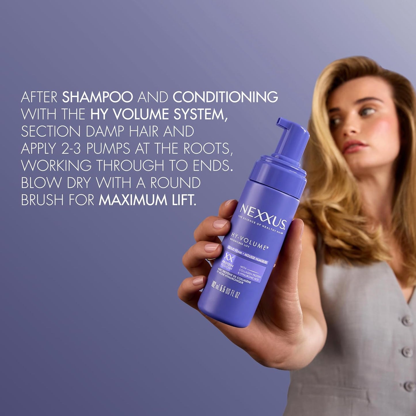 Nexxus_Hy-Volume_Cloud_Foam_Hair_Foam_for_Lift_and_Volume_For_Flat_&_Limp_Hair_Hair_Styling_Foam_Powered_by_Magnitube_Volumizer_Technology_with_Hyaluronic_Acid_5.5_fl_oz