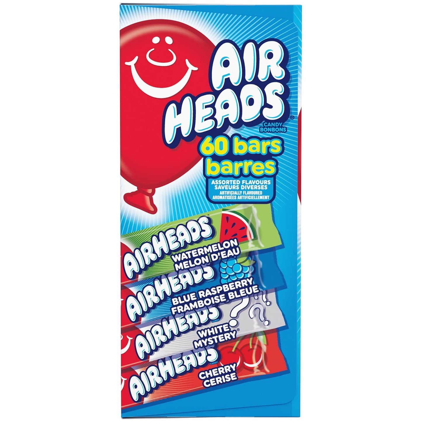 Airheads_Candy_Bars,_Variety_Bulk_Box,_Chewy_Full_Size_Fruit_Taffy,_Gifts,_Holiday,_Parties,_Concessions,_Pantry,_Non-Melting,_Party,_60_Individually_Wrapped_Full_Size_Bars