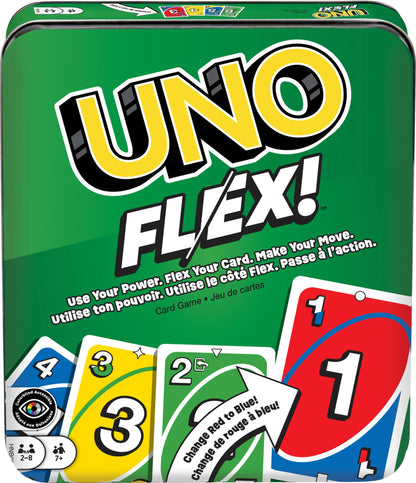 Mattel Games UNO Flex Card Game | Fun Games for Adult and Party Game Night | 2 to 6 Players (Amazon Exclusive)