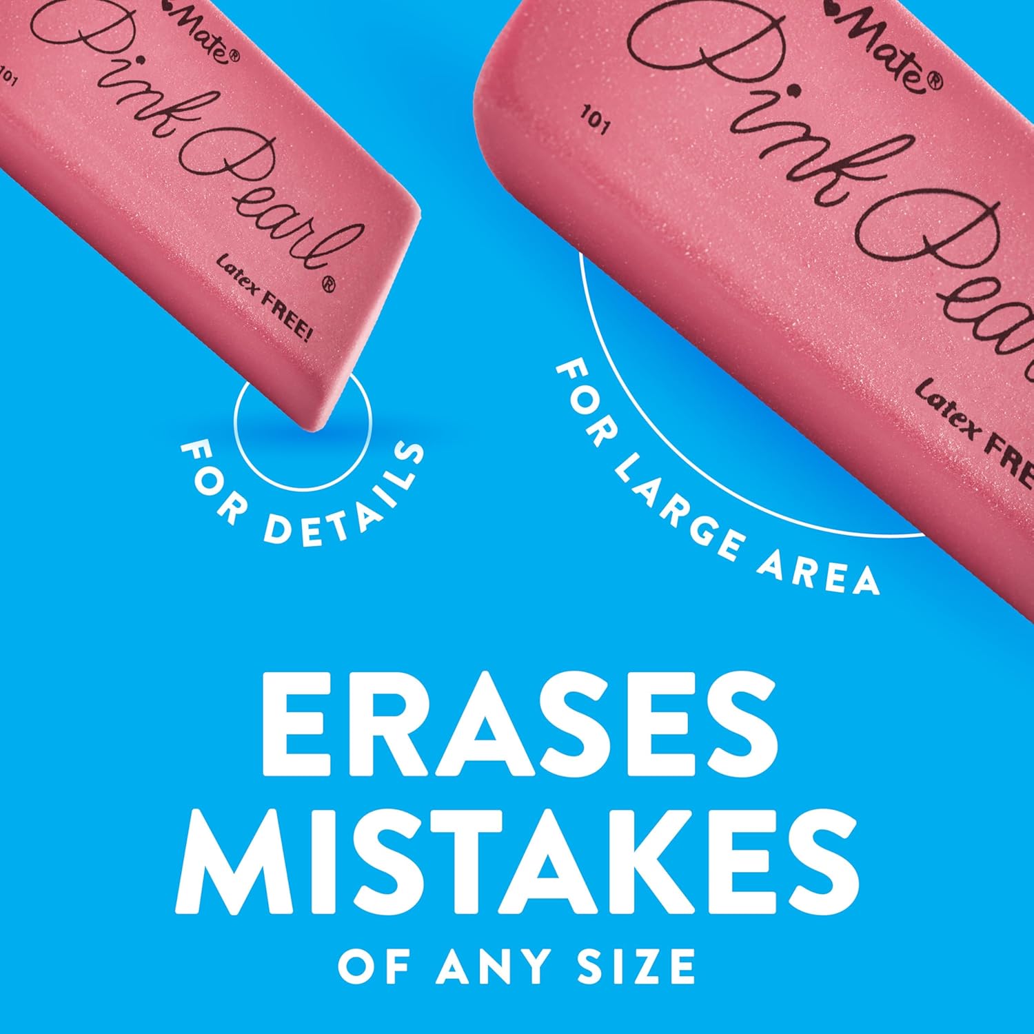 Paper_Mate_Erasers,_Pink_Pearl,_12_Count_-_Latex_Free_and_Smudge_Resistant,_Back_to_School,_Teacher_Supplies